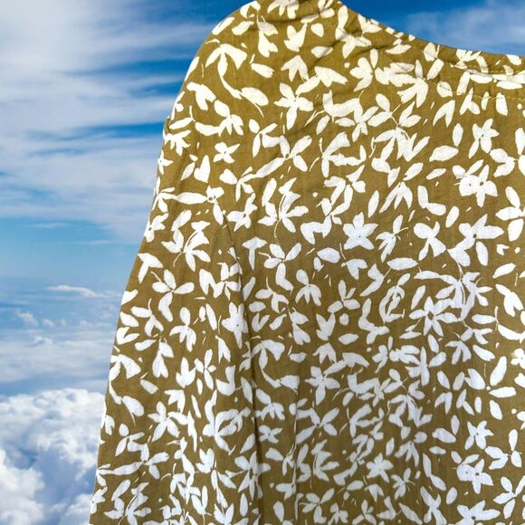 Rylee + Cru Womens Size Large Ditzy Floral Women's Hazel Dress Gold NWT - Picture 3 of 8